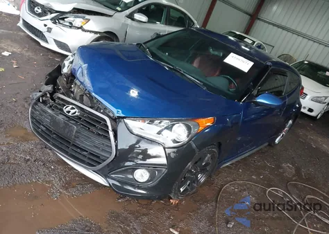 2016 Hyundai Veloster Turbo R-Spec from USA, damaged, VIN KMHTC6AE0GU257983